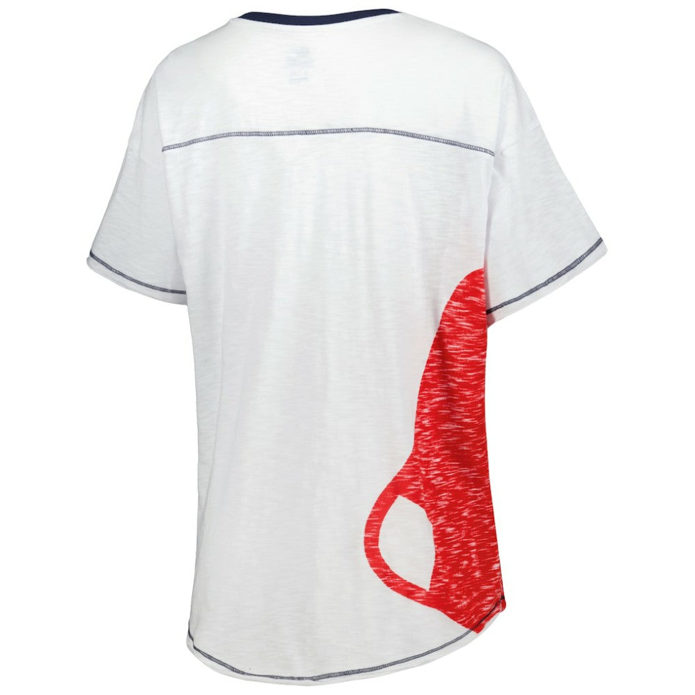 Boston Red Sox Starter Women's Perfect Game V-Neck T-Shirt - White
