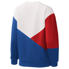 Chicago Cubs Starter Women's Shutout Pullover Sweatshirt - White/Royal