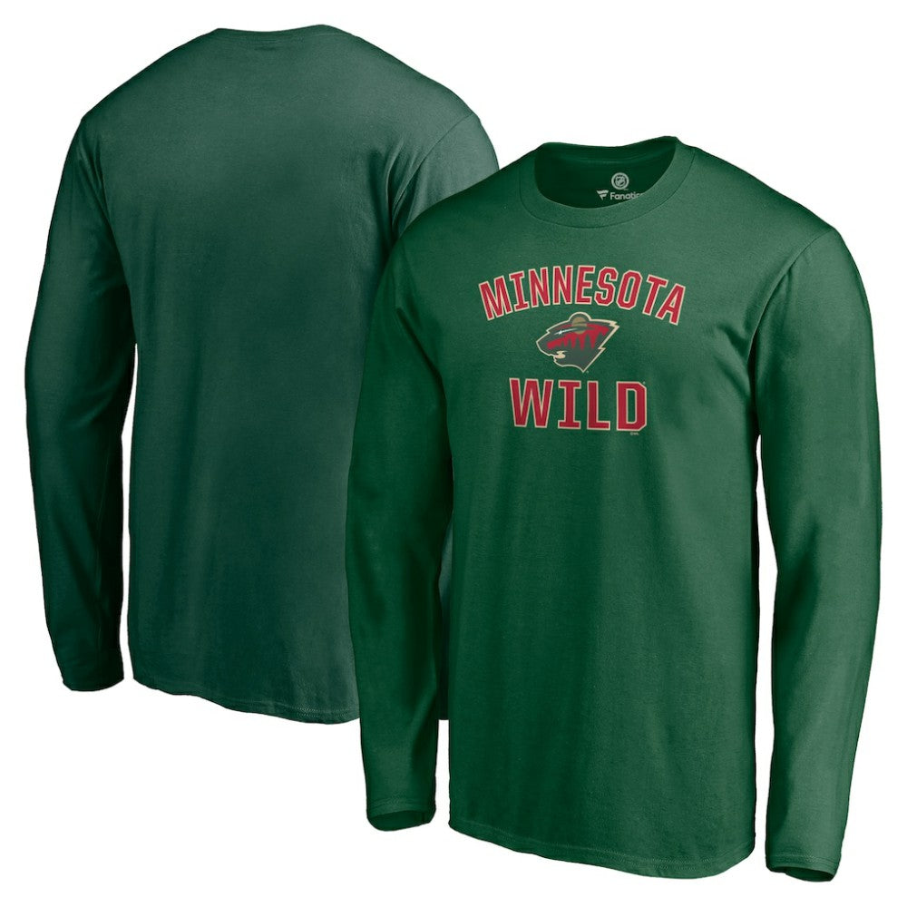 Minnesota Wild Victory Arch Long Sleeve T-Shirt Green