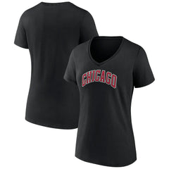Chicago Bulls Women's Alternate Logo V-Neck T-Shirt sale - Black discount