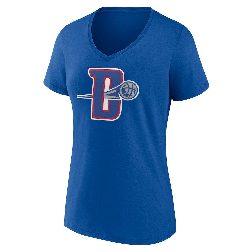 Detroit Pistons Women's Alternate Logo V-Neck T-Shirt sale - Royal shop