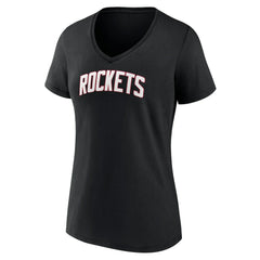 Houston Rockets Women's Alternate Logo V-Neck T-Shirt - Black discount