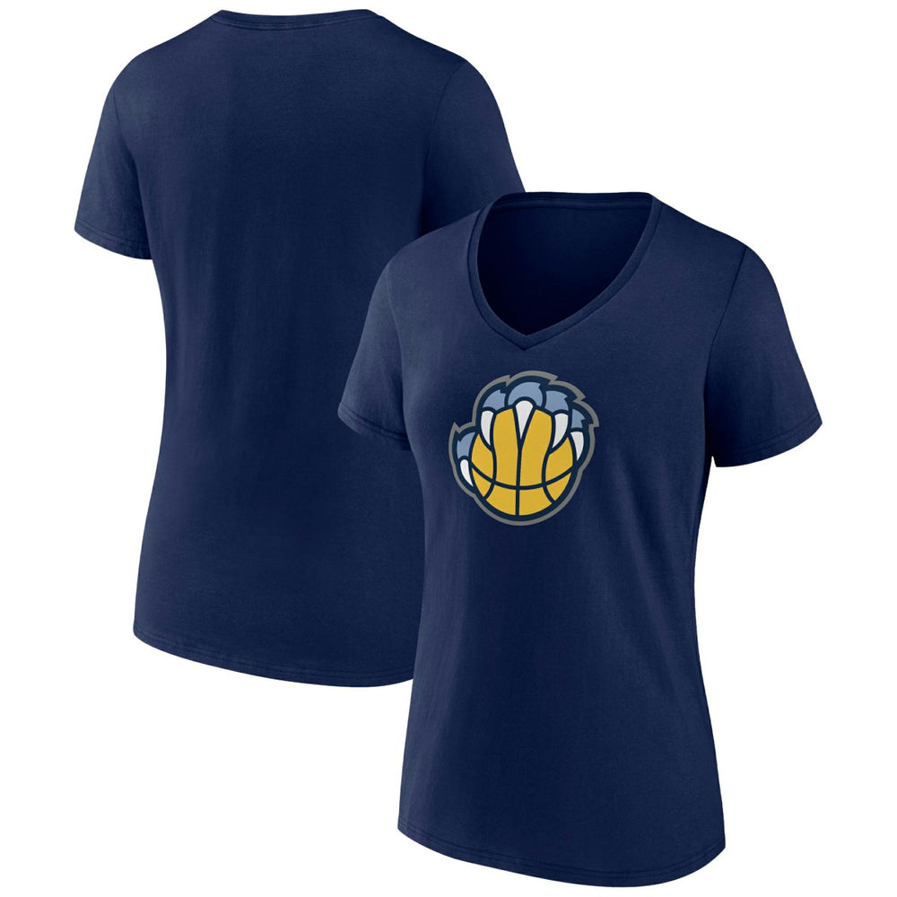 Memphis Grizzlies Women's Alternate Logo V-Neck T-Shirt - Navy for sale