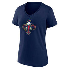 New Orleans Pelicans Women's Alternate Logo V-Neck T-Shirt - Navy shop