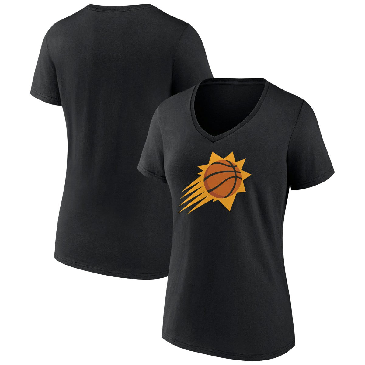 Phoenix Suns Women's Alternate Logo V-Neck T-Shirt - Black for sale
