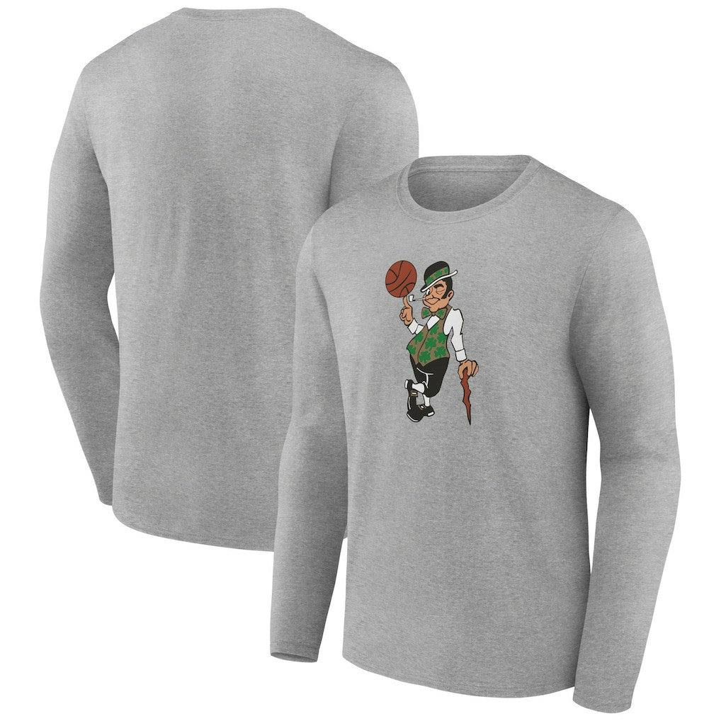 Boston Celtics Alternate Logo Long Sleeve T-Shirt - Gray for sale