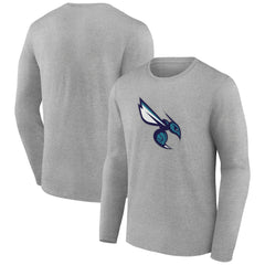 Charlotte Hornets Alternate Logo Long Sleeve T-Shirt - Gray shop