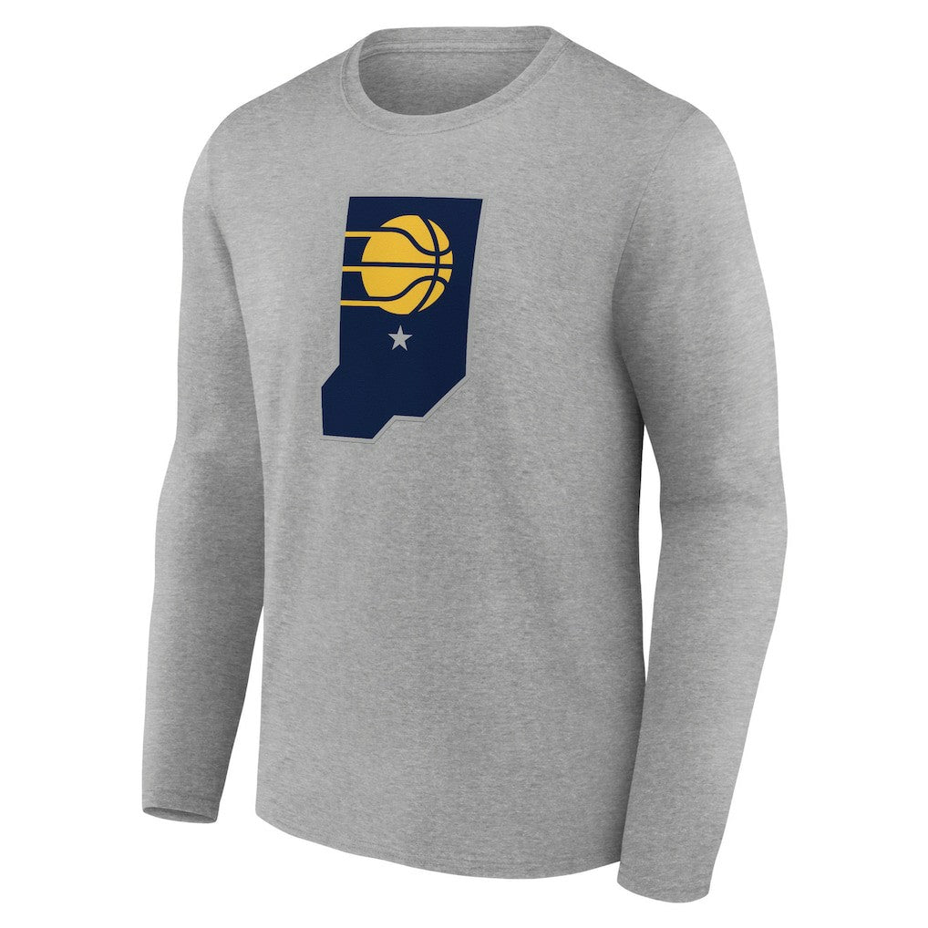 Indiana Pacers Alternate Logo Long Sleeve T-Shirt - Gray sale