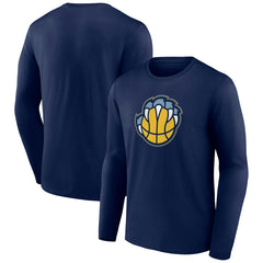 Memphis Grizzlies Alternate Logo Long Sleeve T-Shirt - Navy online