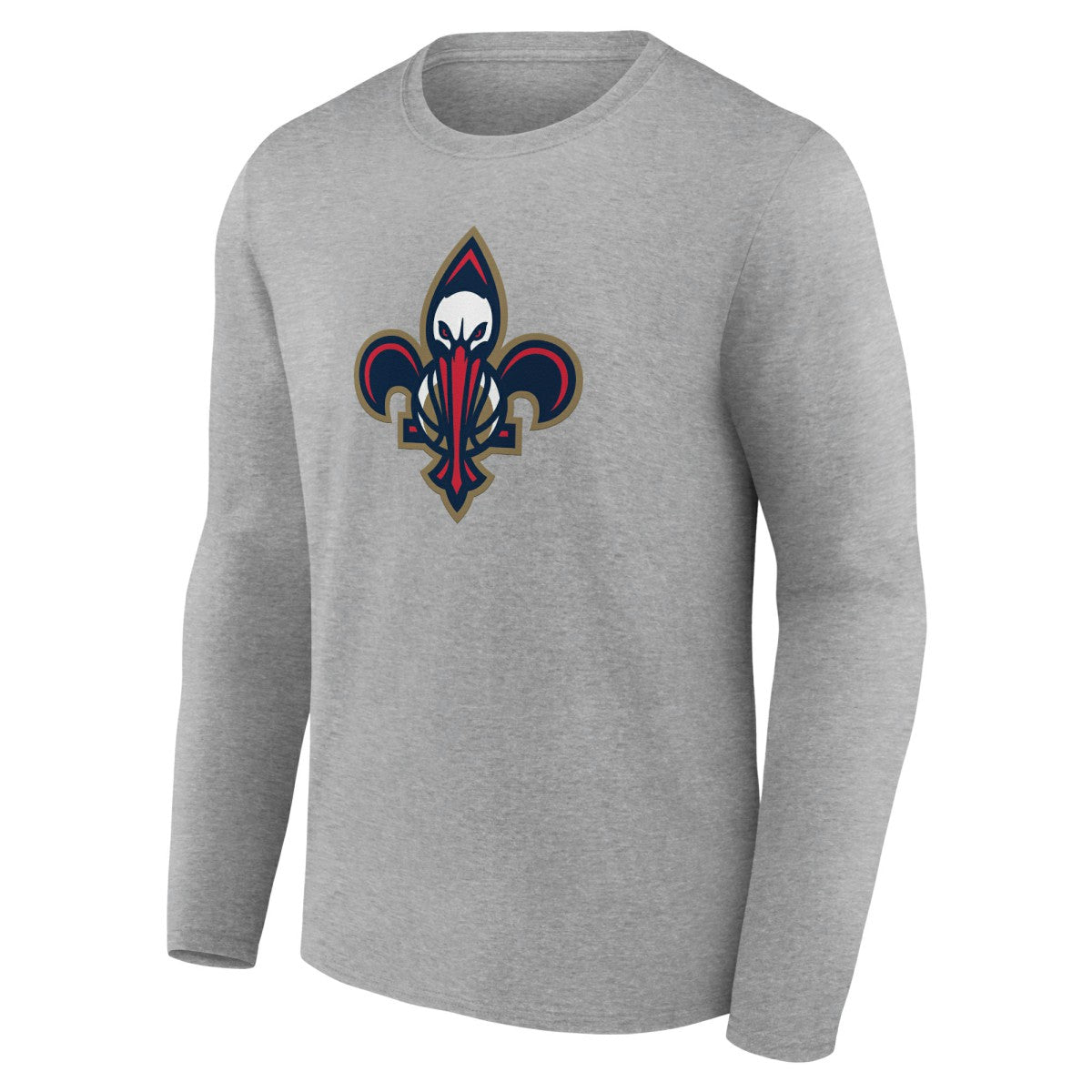 New Orleans Pelicans Alternate Logo Long Sleeve T-Shirt - Gray outlet