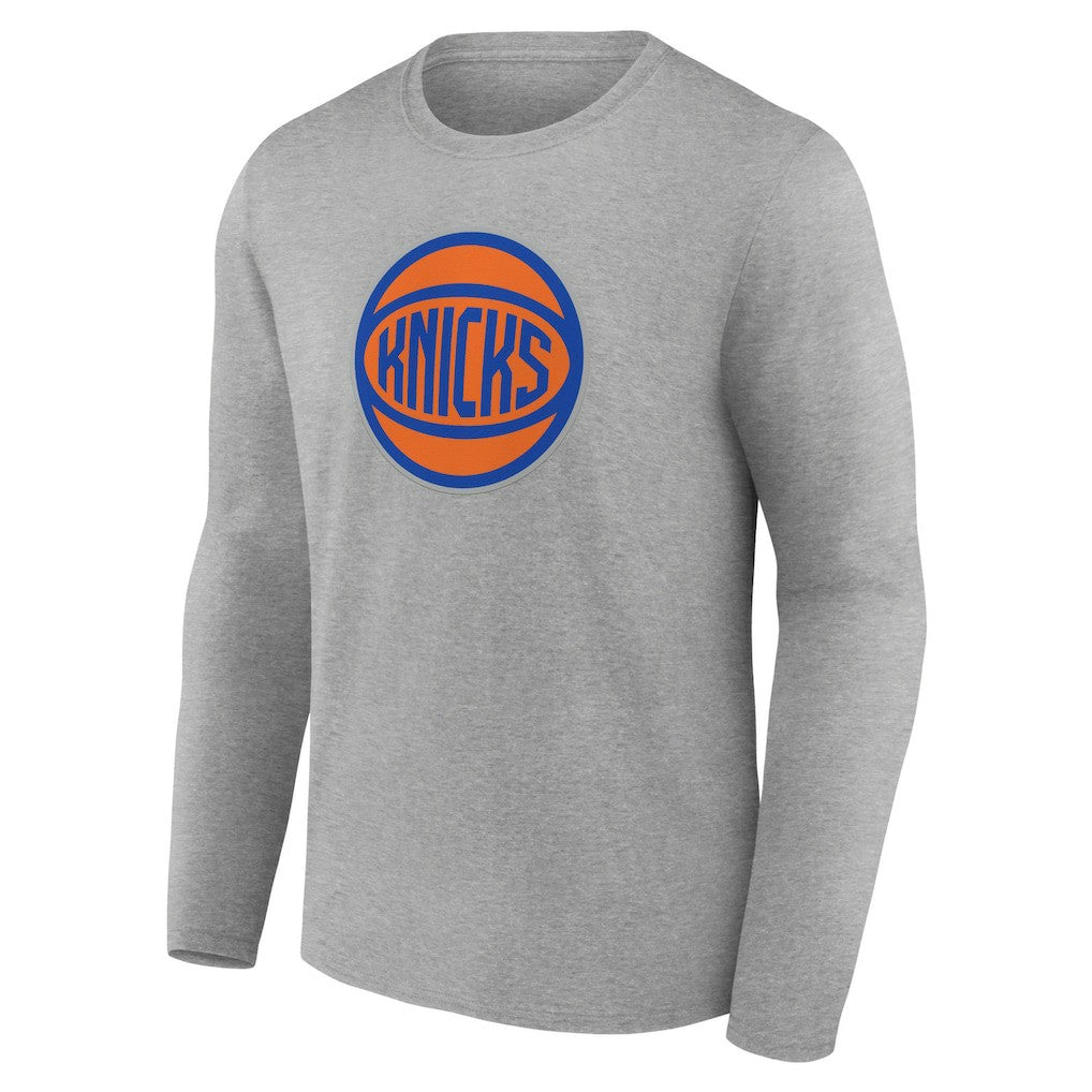 New York Knicks Alternate Logo Long Sleeve T-Shirt - Gray for sale