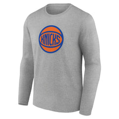 New York Knicks Alternate Logo Long Sleeve T-Shirt - Gray for sale