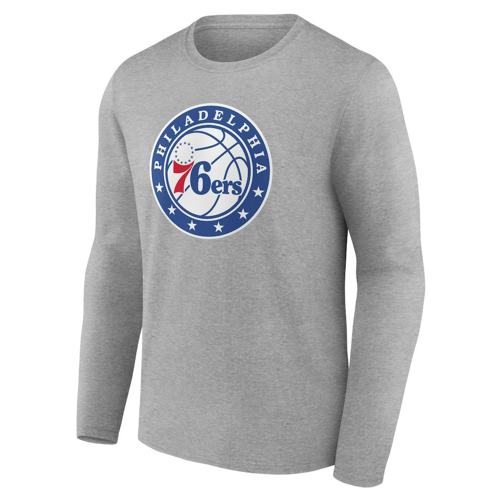 Philadelphia 76ers Alternate Logo Long Sleeve T-Shirt - Gray on sale