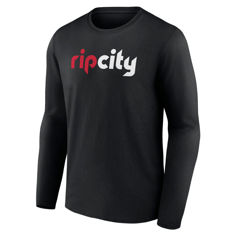 Portland Trail Blazers Alternate Logo Long Sleeve T-Shirt - Black for sale
