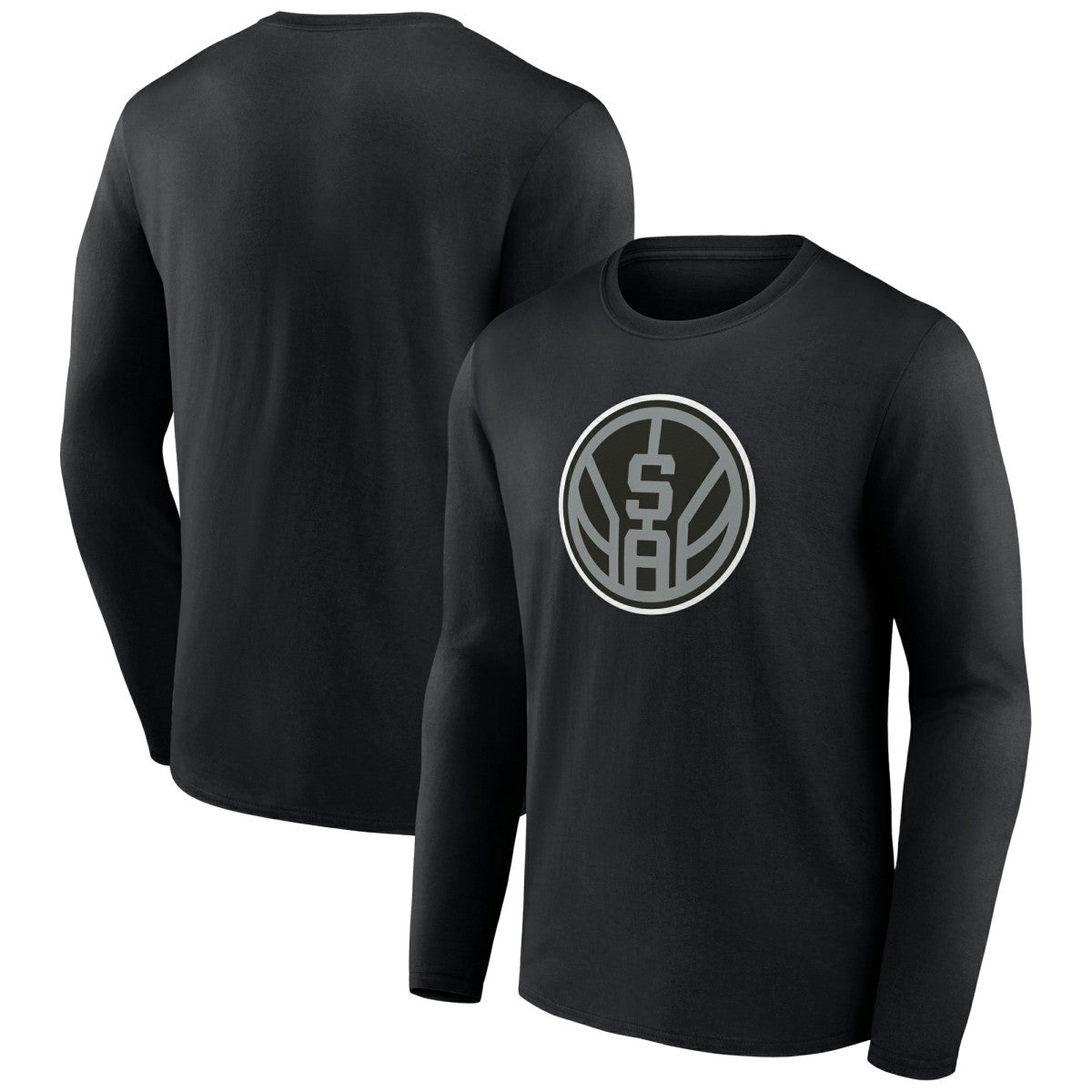 San Antonio Spurs Alternate Logo Long Sleeve T-Shirt - Black sale