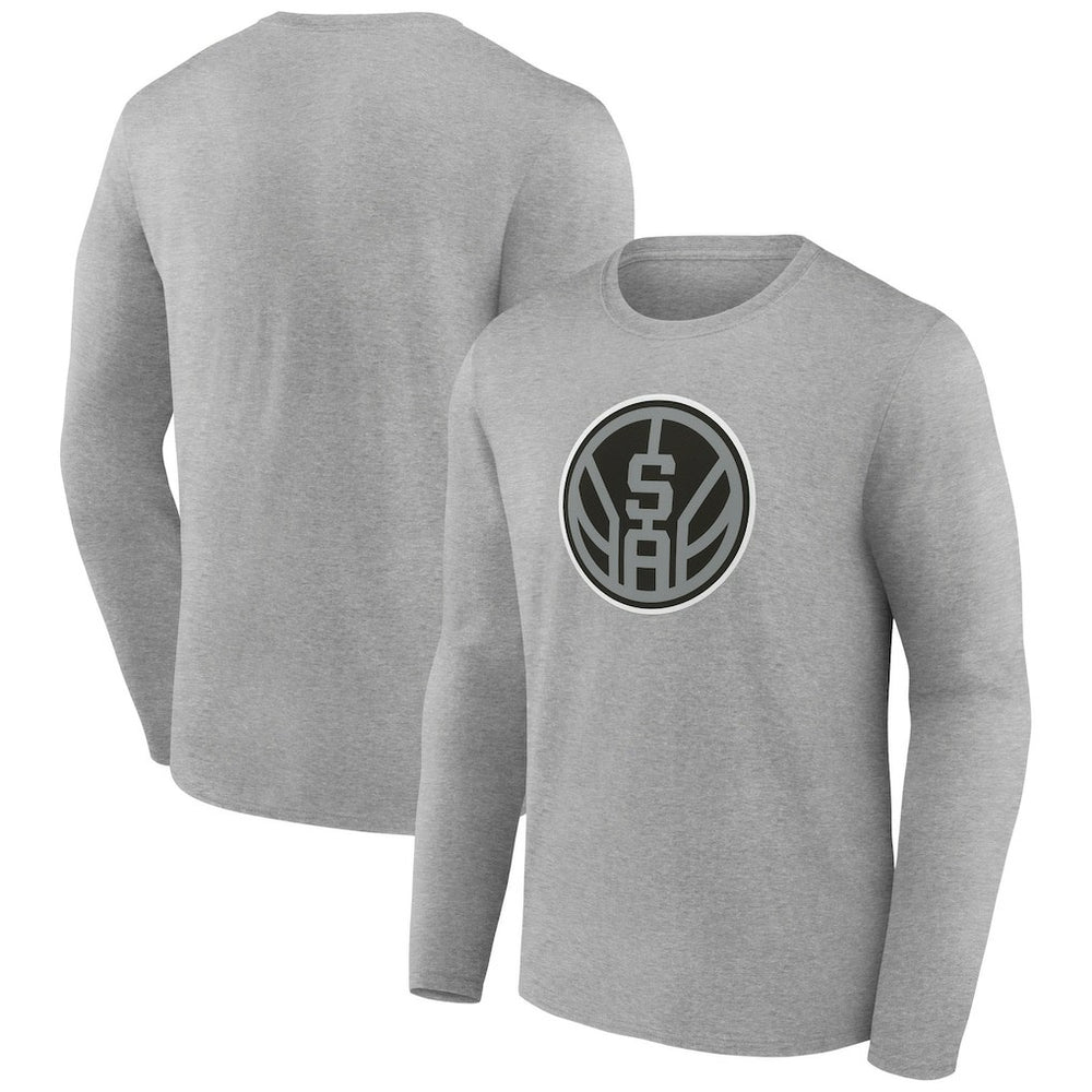 San Antonio Spurs Alternate Logo Long Sleeve T-Shirt - Gray for sale