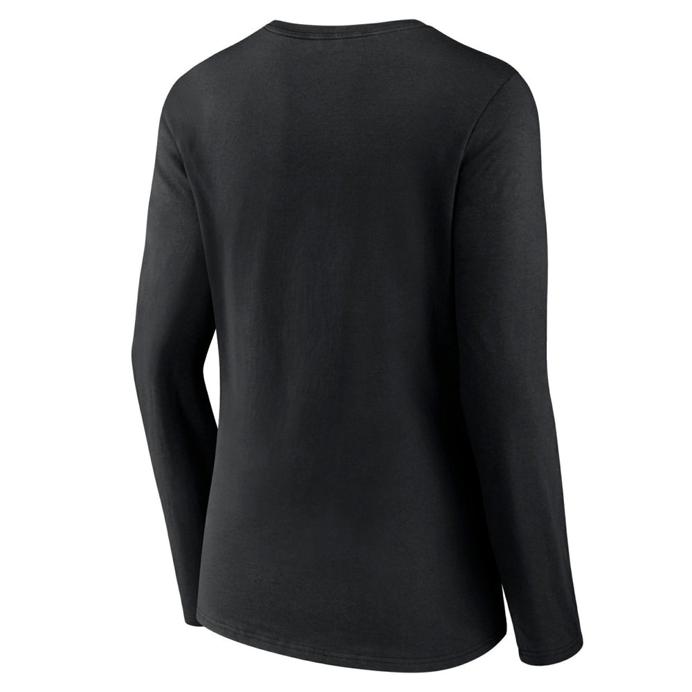 Miami Heat Women's Alternate Logo V-Neck Long Sleeve T-Shirt - Black on sale