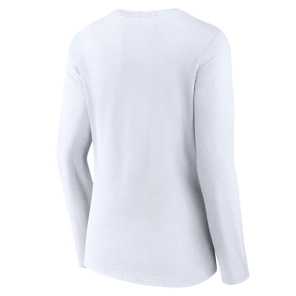 Portland Trail Blazers Women's Alternate Logo V-Neck Long Sleeve T-Shirt - White for sale