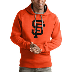 San Francisco Giants Antigua Victory Pullover Team Logo Hoodie - Orange