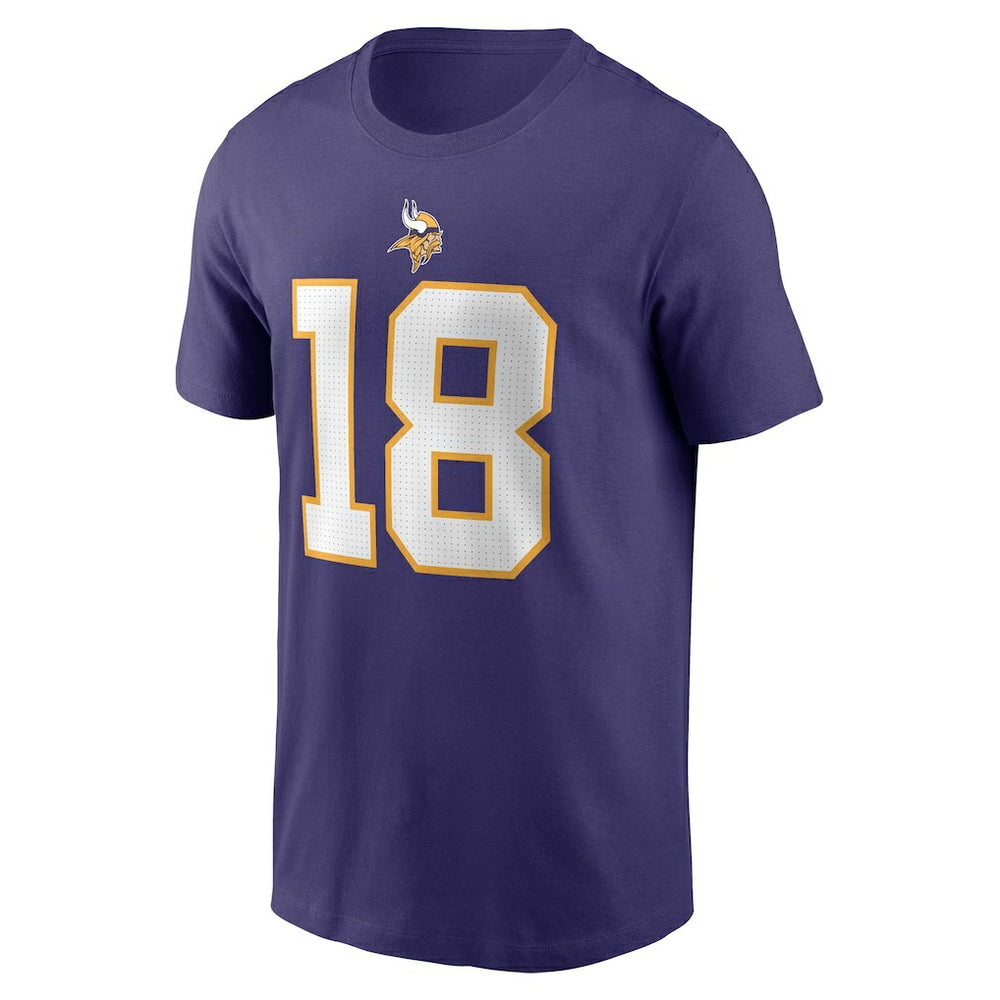 Justin Jefferson Minnesota Vikings Classic Player Name & Number T-Shirt - Purple | Nike outlet