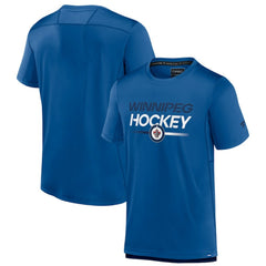 Winnipeg Jets Fanatics Authentic Pro Tech T-Shirt Blue