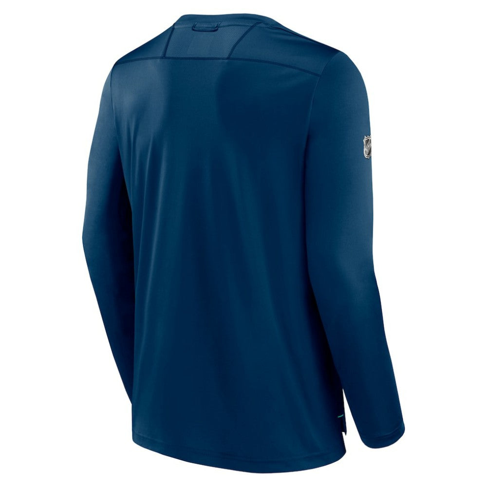 Seattle Kraken Fanatics Authentic Pro Long Sleeve T-Shirt Deep Sea Blue