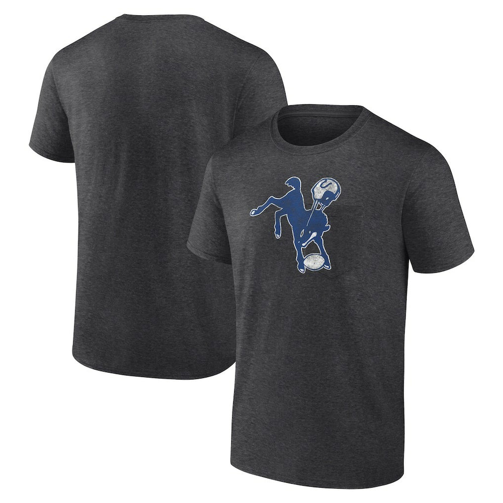 Indianapolis Colts Throwback Logo T-shirt - Charcoal outlet