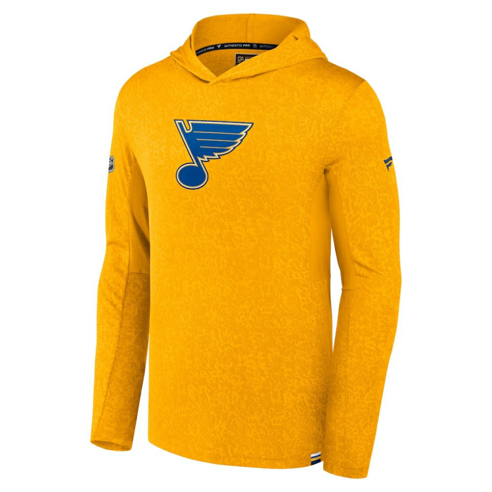 St. Louis Blues Fanatics Authentic Pro Pullover Hoodie Gold