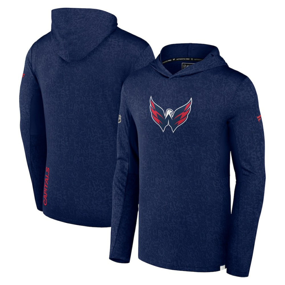Washington Capitals Fanatics Authentic Pro Lightweight Pullover Hoodie Navy