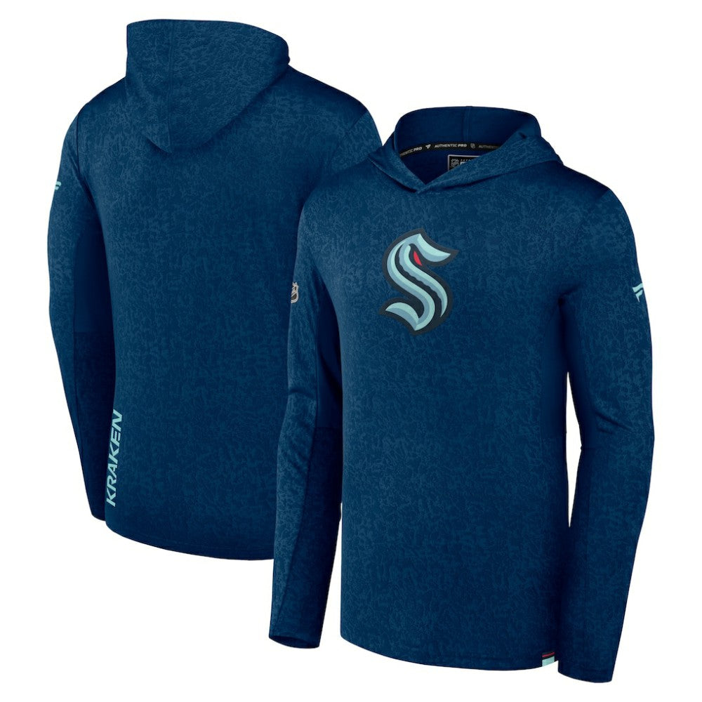 Seattle Kraken Fanatics Authentic Pro Lightweight Pullover Hoodie Deep Sea Blue