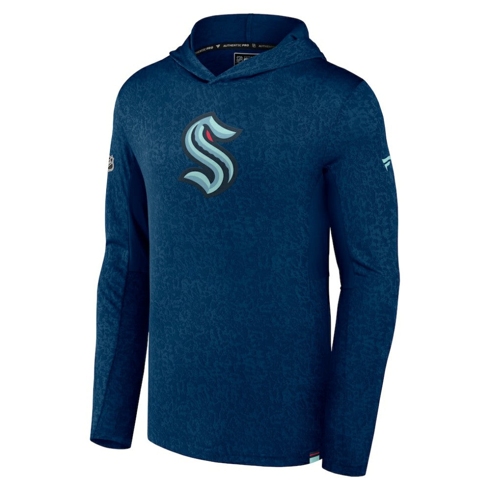 Seattle Kraken Fanatics Authentic Pro Lightweight Pullover Hoodie Deep Sea Blue