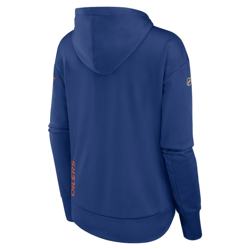 Edmonton Oilers Fanatics Women's Authentic Pro Scuba Full-Zip Hoodie Royal