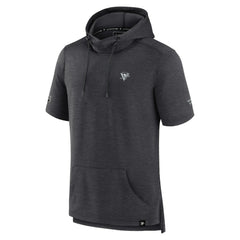 Pittsburgh Penguins Fanatics Authentic Pro Short Sleeve Pullover Hoodie Heather Charcoal