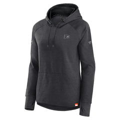 Philadelphia Flyers Fanatics Women's Authentic Pro Pullover Hoodie Heather Charcoal