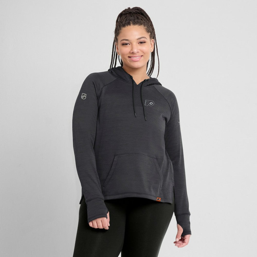 Philadelphia Flyers Fanatics Women's Authentic Pro Pullover Hoodie Heather Charcoal