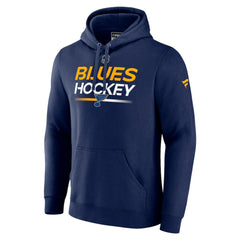 St. Louis Blues Fanatics Authentic Pro Pullover Hoodie Navy