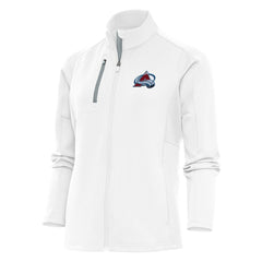 Colorado Avalanche Antigua Women's Team Logo Generation Full-Zip Jacket White