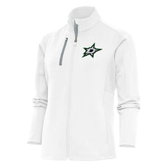Dallas Stars Antigua Women's Team Logo Generation Full-Zip Jacket White