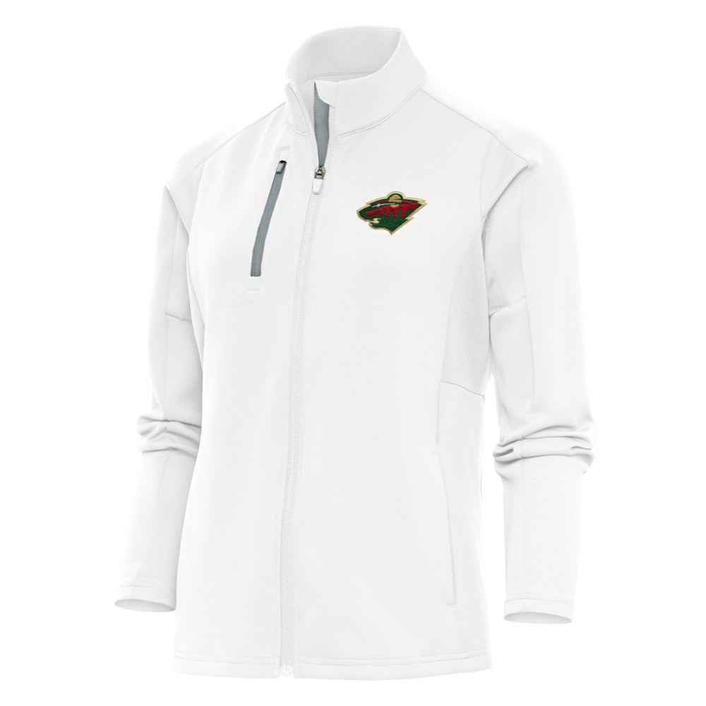 Minnesota Wild Antigua Women's Team Logo Generation Full-Zip Jacket White