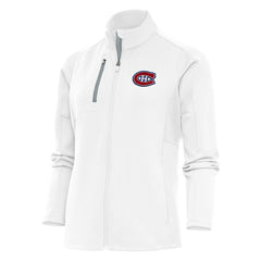 Montreal Canadiens Antigua Women's Team Logo Generation Full-Zip Jacket White