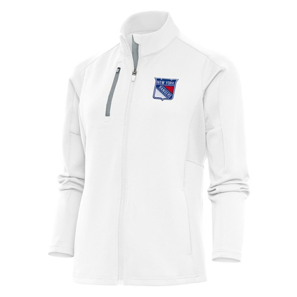 New York Rangers Antigua Women's Team Logo Generation Full-Zip Jacket White