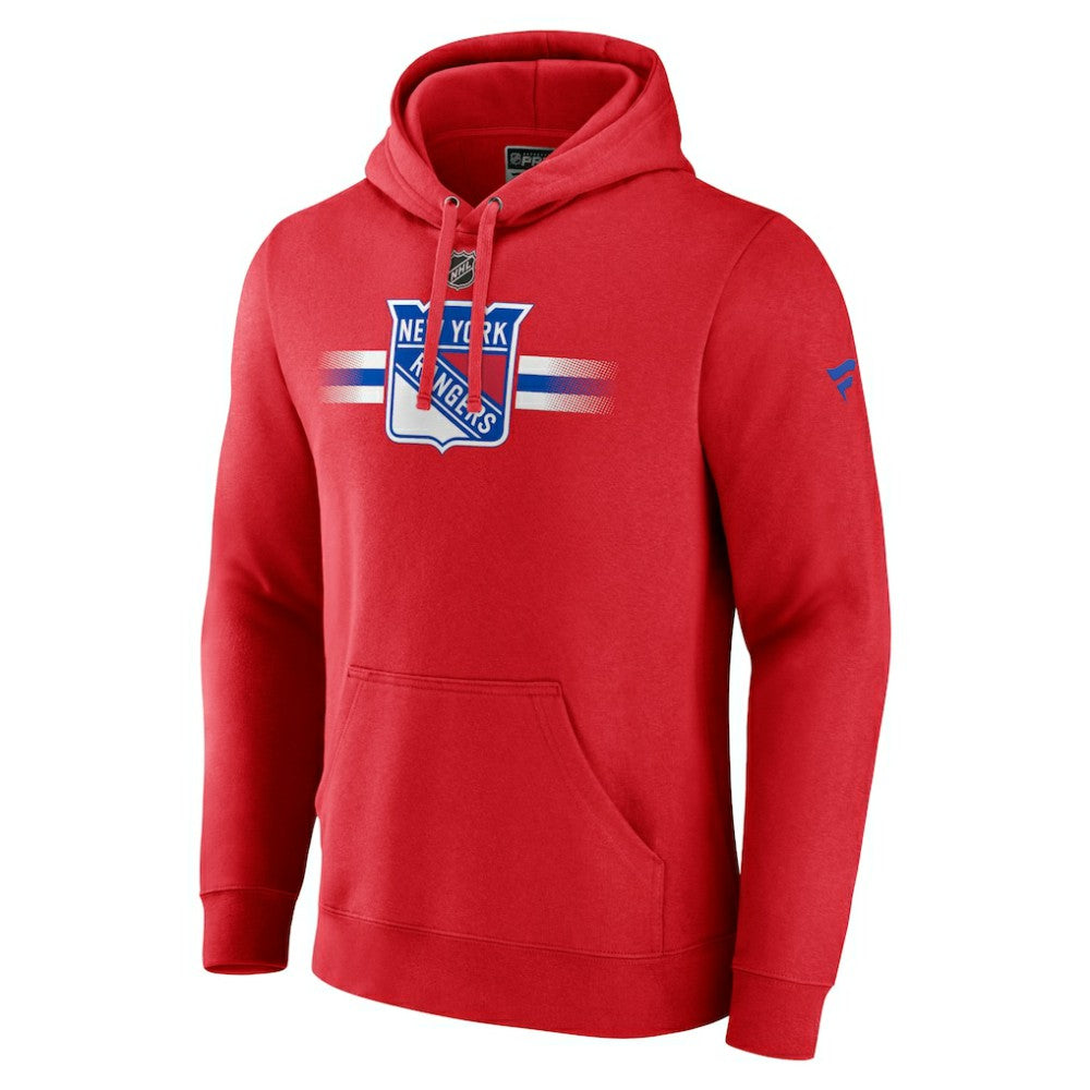 New York Rangers Fanatics Authentic Pro Secondary Pullover Hoodie Red