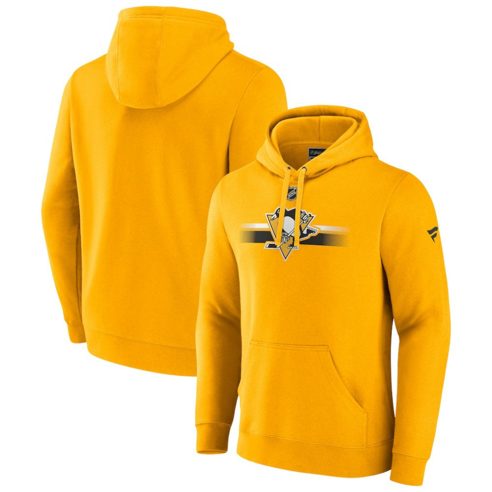 Pittsburgh Penguins Fanatics Authentic Pro Secondary Pullover Hoodie Gold