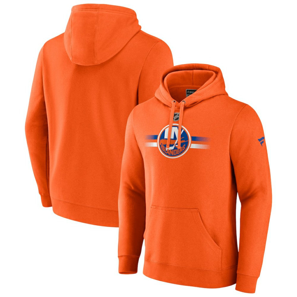 New York Islanders Fanatics Authentic Pro Secondary Pullover Hoodie Orange
