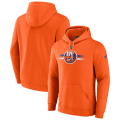 New York Islanders Fanatics Authentic Pro Secondary Pullover Hoodie Orange