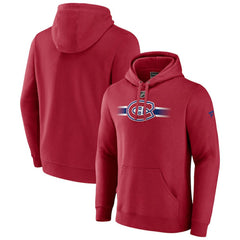 Montreal Canadiens Fanatics Authentic Pro Secondary Pullover Hoodie Red