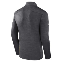 Vegas Golden Knights Fanatics Authentic Pro Quarter-Zip Pullover Top Heather Charcoal