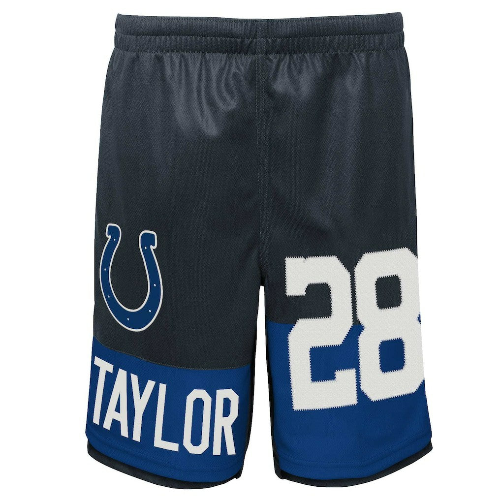 Jonathan Taylor Indianapolis Colts Youth Player Name & Number Shorts - Navy online
