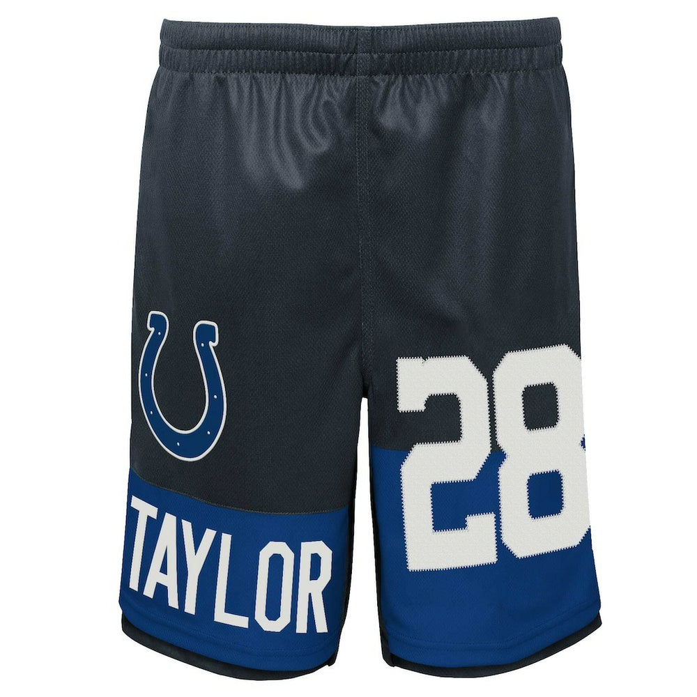 Jonathan Taylor Indianapolis Colts Youth Player Name & Number Shorts - Navy online