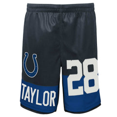 Jonathan Taylor Indianapolis Colts Youth Player Name & Number Shorts - Navy online